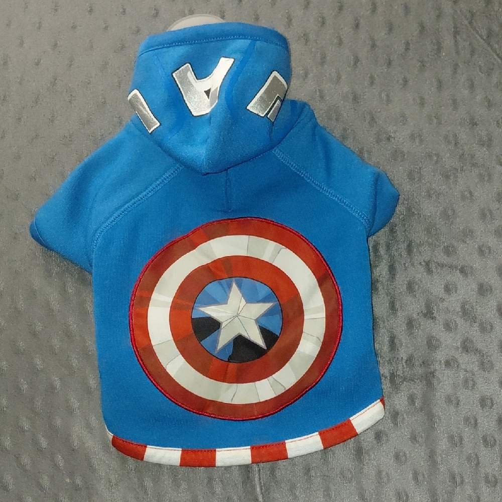 Marvel Blue and Red Superhero Costume Cape